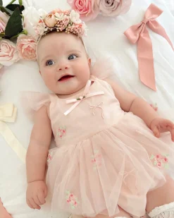 Amour Pink Stretch Baby Flower Crown