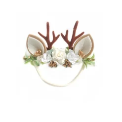 Angel Christmas Reindeer Stretch Baby Flower Crown