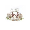 Angel Christmas Reindeer Baby Girls Flower Crown