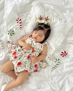 Angel Christmas Reindeer Stretch Baby Flower Crown