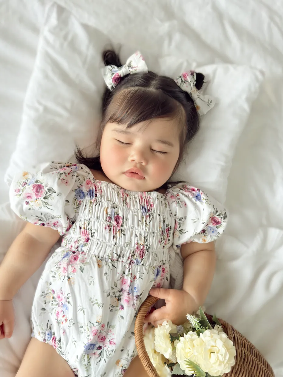 Antoinette Baby Girl Floral Romper