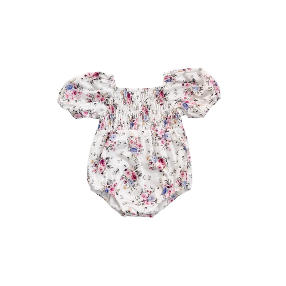 Antoinette Baby Girl Floral Romper