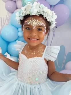 Aquamarine Blue Girls Flower Crown