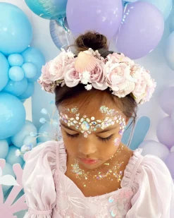 Aquamarine Purple Girls Flower Crown