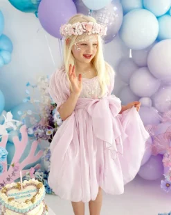 Aquamarine Purple Girls Flower Crown