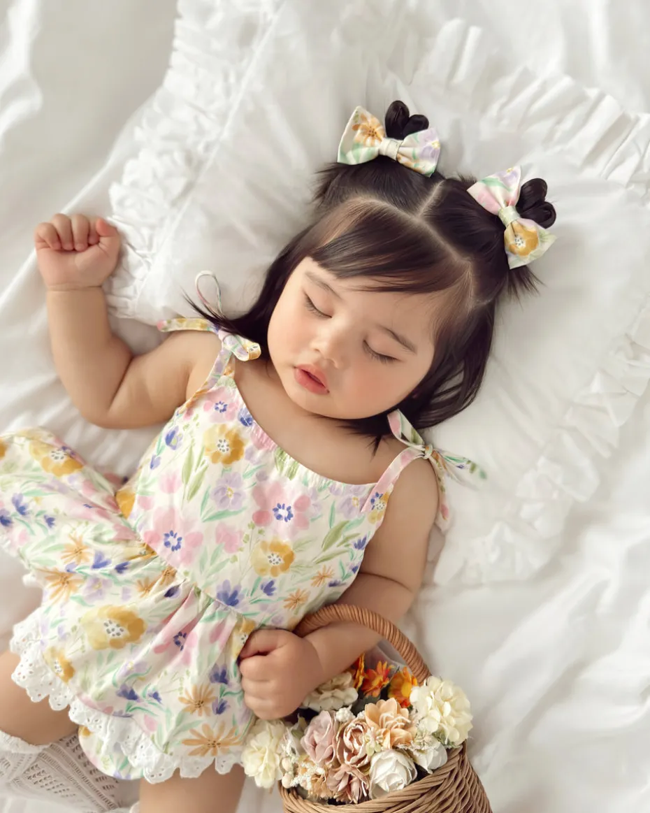 Aurelia Floral Baby Girl Romper