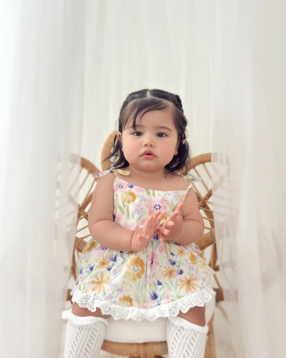 Aurelia Floral Baby Girl Romper