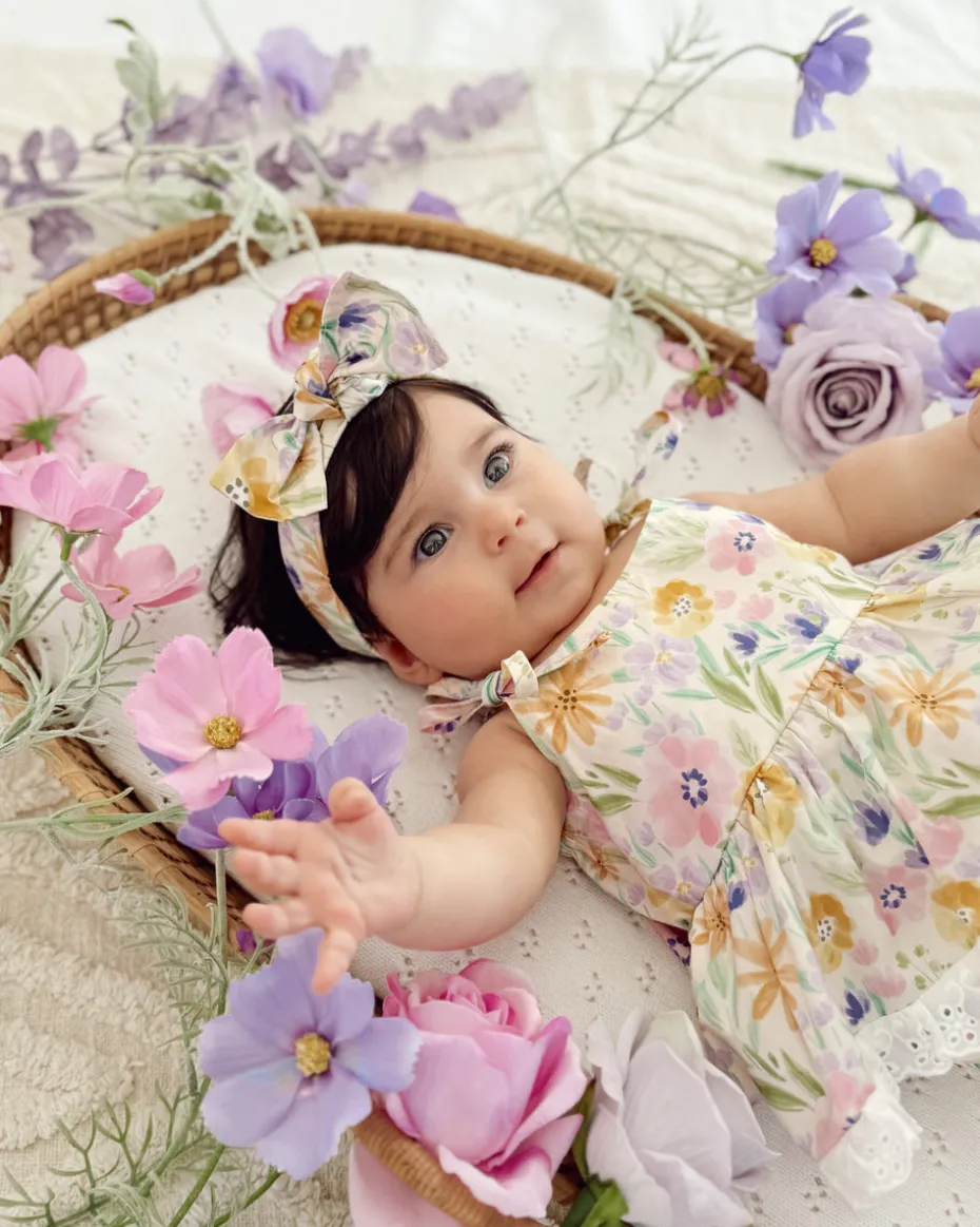 Aurelia Floral Baby Girl Romper