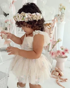 Ballerina Champagne Pink Girls Flower Crown