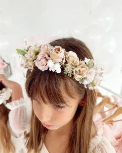 Ballerina Champagne Pink Girls Flower Crown