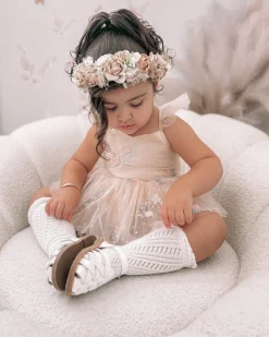 Ballerina Champagne Pink Girls Flower Crown
