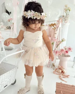Ballerina Champagne Pink Girls Flower Crown