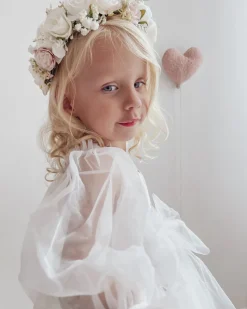 Ballerina White Rose Girls Flower Crown