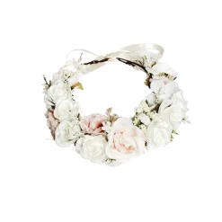Ballerina White Rose Girls Flower Crown