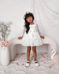 Ballerina White Rose Girls Flower Crown