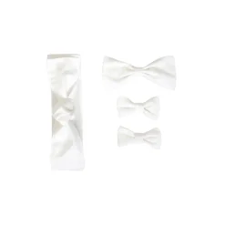 Belle Bow Baby Girl White Tulle Hair Accessories