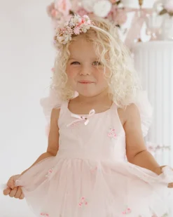 Belle Bow Perfect Pink Baby Girl Romper