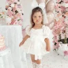 Blossom White Tulle Girls Hair Bow