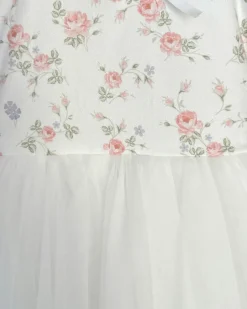 Briar Belle White Girls Floral Party Dress