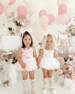Briar White Tulle Girls Hair Bow