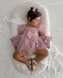 Butterfly Dusty Rose Baby Girl Tulle Hair Accessories