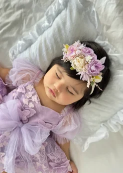 Butterfly Kisses Lilac Pink Rose Baby Girl Romper