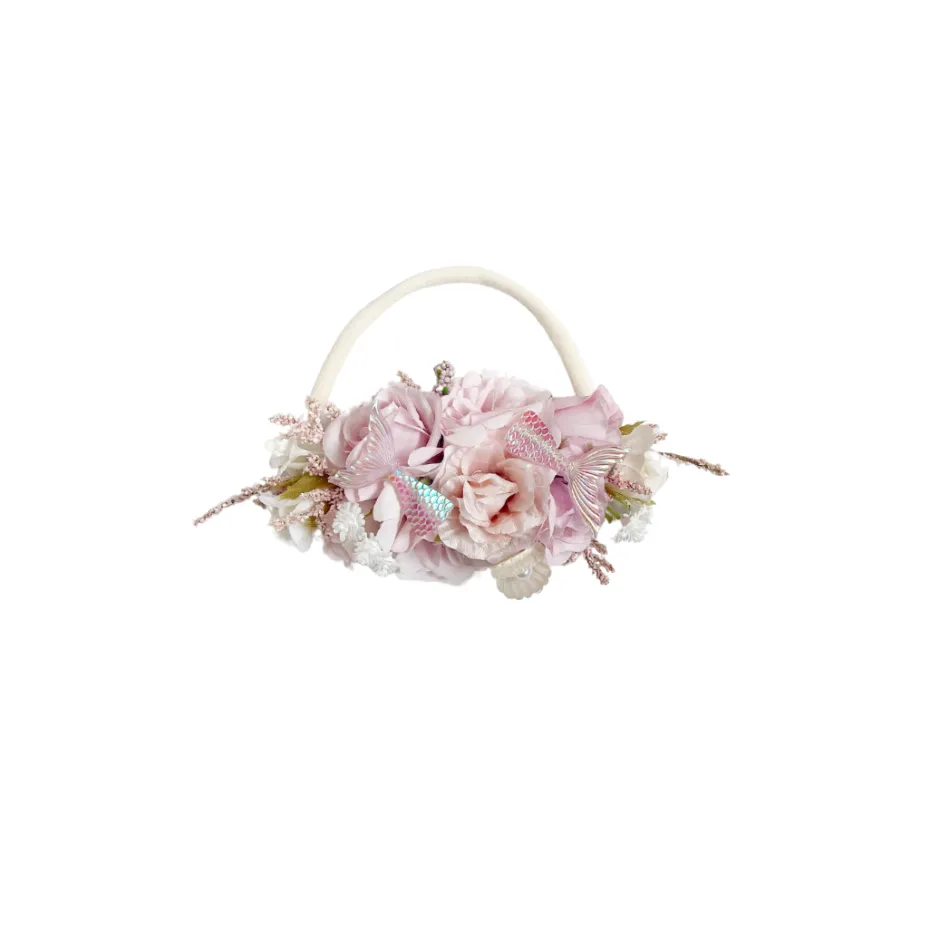 Calypso Purple Stretch Baby Girl Flower Crown
