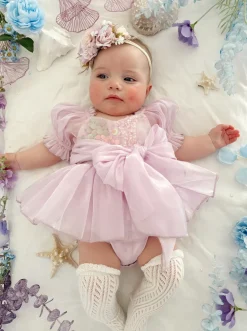 Calypso Purple Stretch Baby Girl Flower Crown