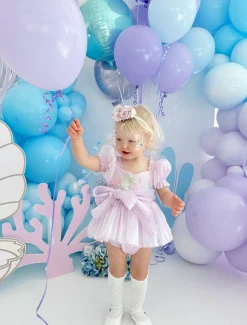 Calypso Purple Stretch Baby Girl Flower Crown
