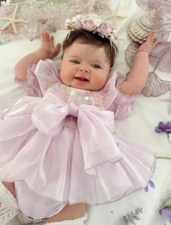 Calypso Purple Stretch Baby Girl Flower Crown