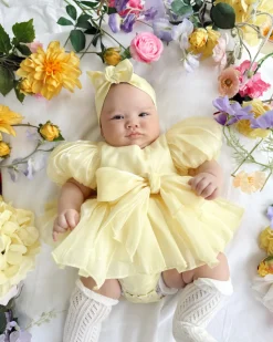 Canary Lemon Hattie Belle Baby Girl Hair Accessories