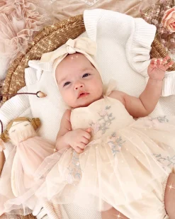 Champagne Swan Lake Baby Girl Tulle Hair Accessories
