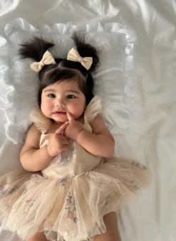 Champagne Swan Lake Baby Girl Tulle Hair Accessories