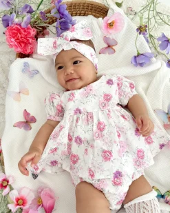 Charlotte Mae Baby Girl Floral Hair Accessories