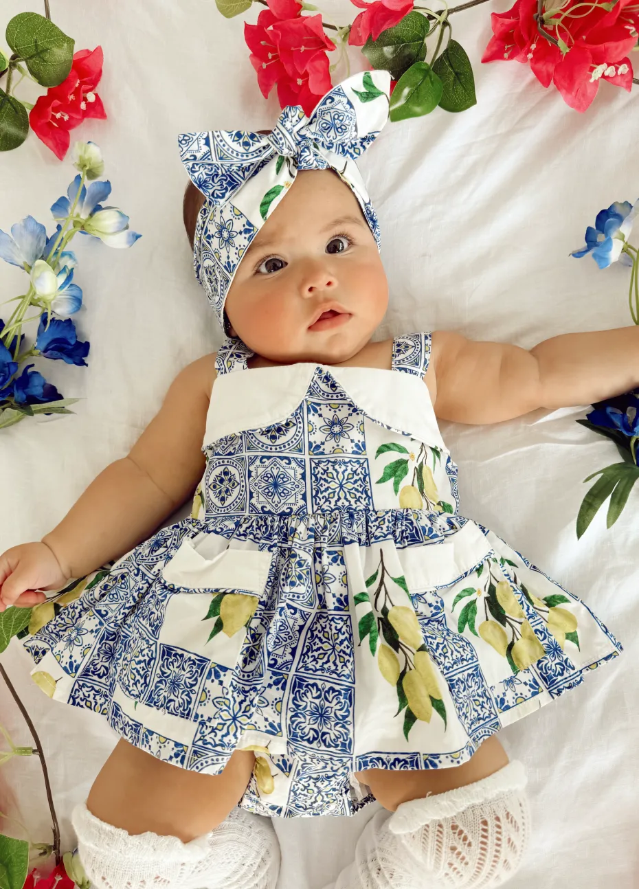 Ciao Bella Baby Girl Floral Romper