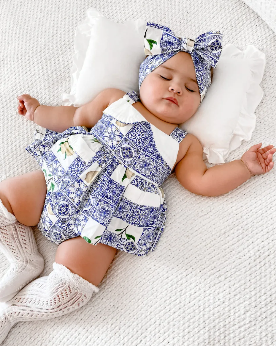 Ciao Bella Baby Girl Floral Romper