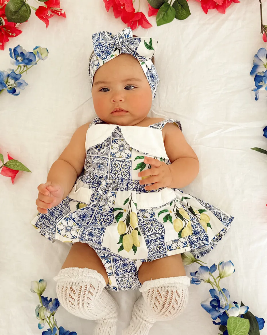 Ciao Bella Baby Girl Floral Romper