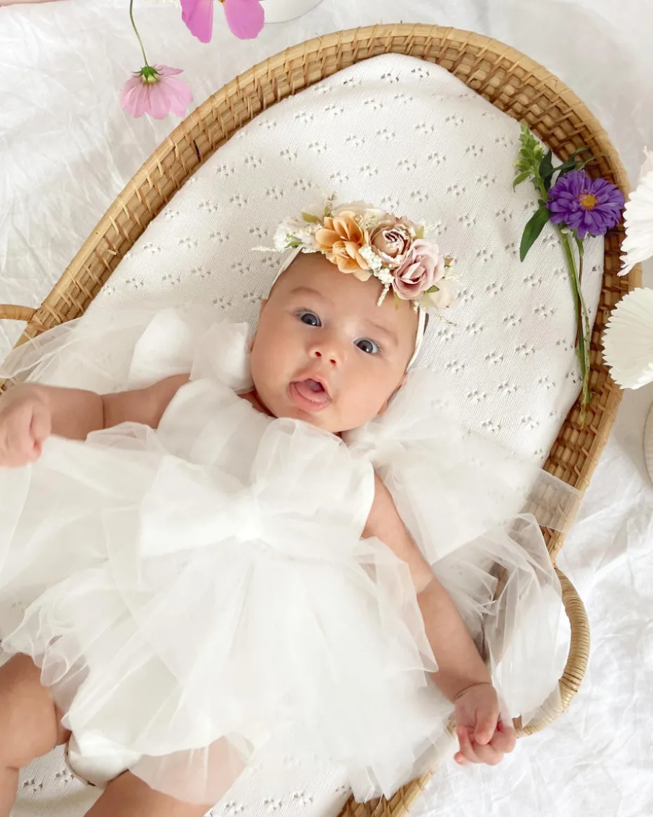 Cordelia Stretch Baby Flower Crown