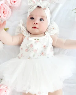Cottage Fairy White Baby Girl Floral Hair Accessories