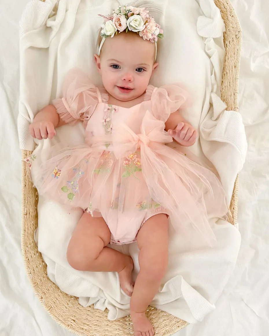 Cupcake Heavenly Pink Baby Girls Romper