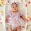 Cupcake Lavender Baby Girl Romper