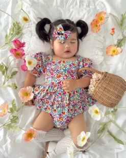 Darlia Garden Baby Girl Floral Romper