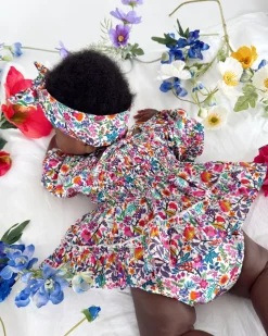 Darlia Garden Baby Girl Floral Romper