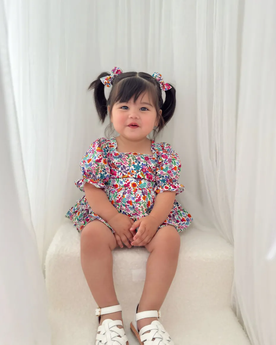 Darlia Garden Baby Girl Floral Romper