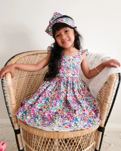 Darlia Garden Girls Floral Dress