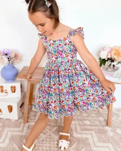 Darlia Garden Girls Floral Dress
