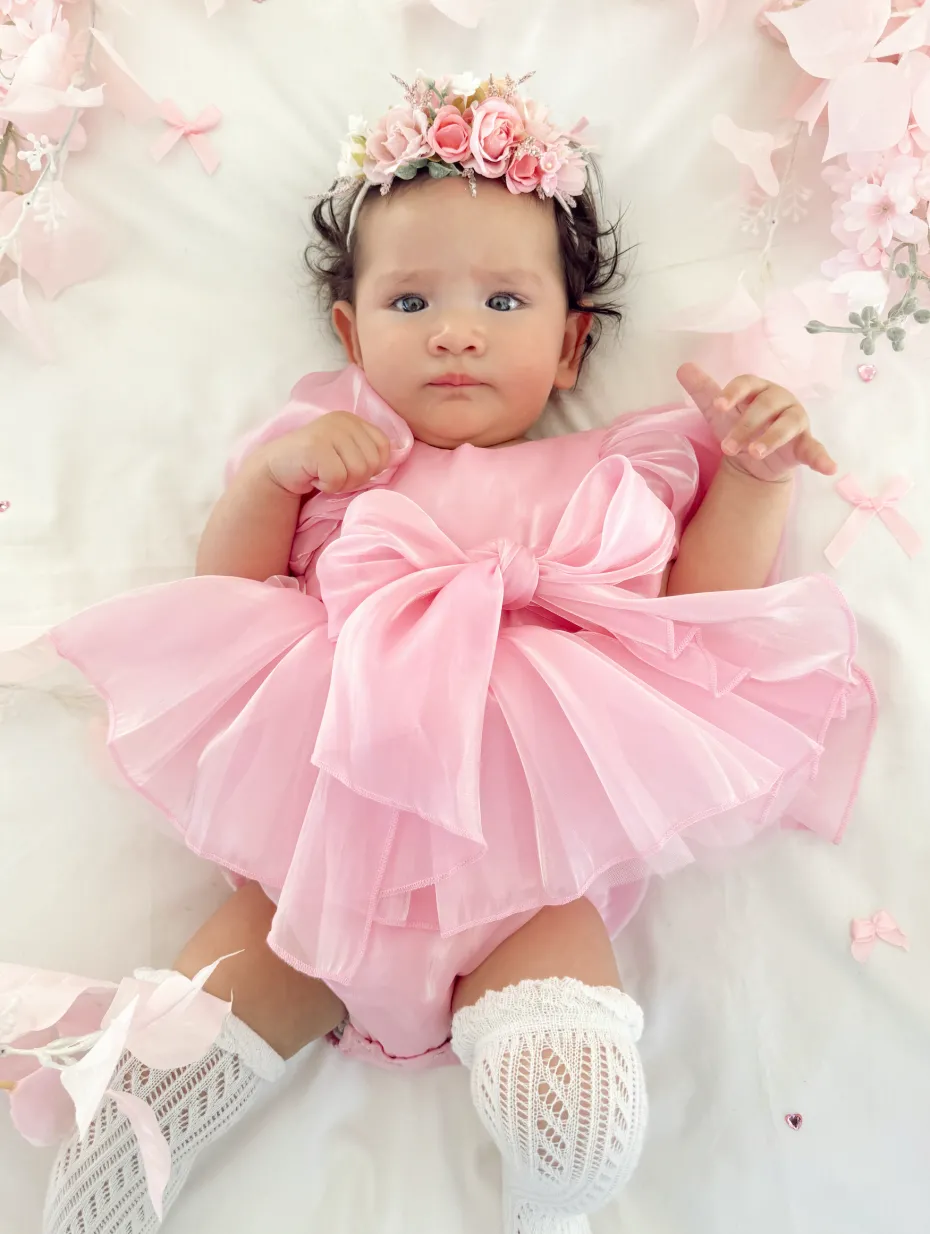 Dolly Candy Pink Baby Girl Romper