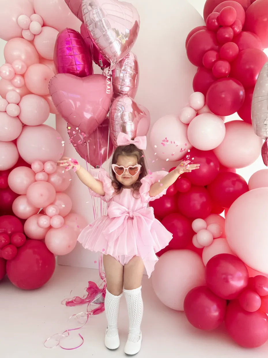 Dolly Candy Pink Baby Girl Romper