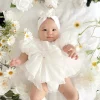 Dolly White Baby Girl Romper