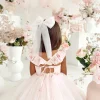 Dottie Candy Pink Tulle Girls Hair Bow